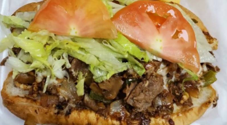Order Steak Philly - Regular food online from Mr. Babas store, Chicago Heights on bringmethat.com