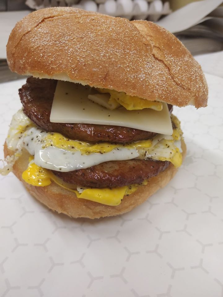 Order Sausage Egg and Cheese Sandwich food online from Sal Deli store, Monroe on bringmethat.com