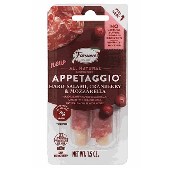 Order Fiorucci Appetaggio - Hard Salami, Cranberry & Mozzarella food online from IV Deli Mart store, Goleta on bringmethat.com