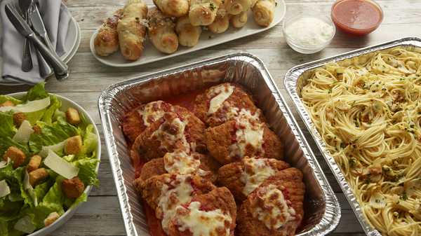 Order Chicken Parmesan Family Meal food online from Villa Italian Kitchen store, Milpitas on bringmethat.com