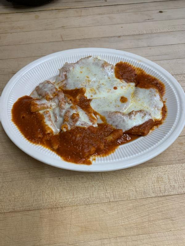 Order Veal Parmigiana food online from A Touch of Italy store, Egg Harbor Township on bringmethat.com