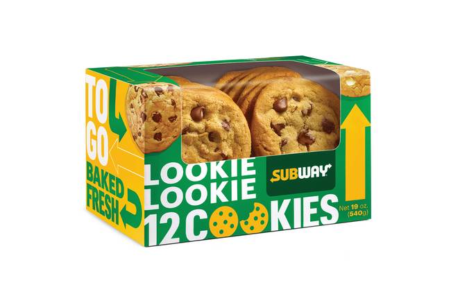 Order 12 Pack Cookie Box food online from Subway on Airport Rd. store, Destin on bringmethat.com