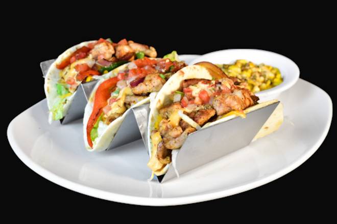 Order Grilled Chicken Tacos food online from Aspen Creek store, Irving on bringmethat.com