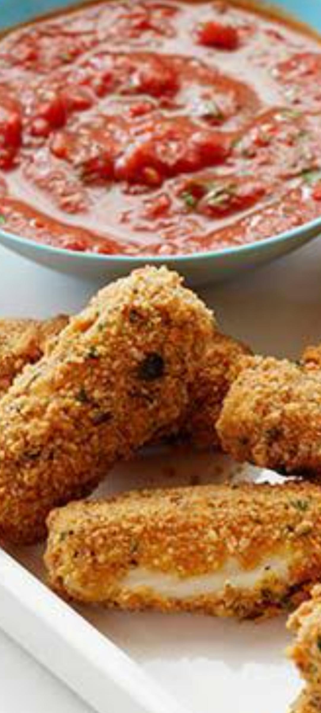 Order Oven-baked mozzarella sticks food online from Fat Tomato Pizza store, Rancho Palos Verdes on bringmethat.com