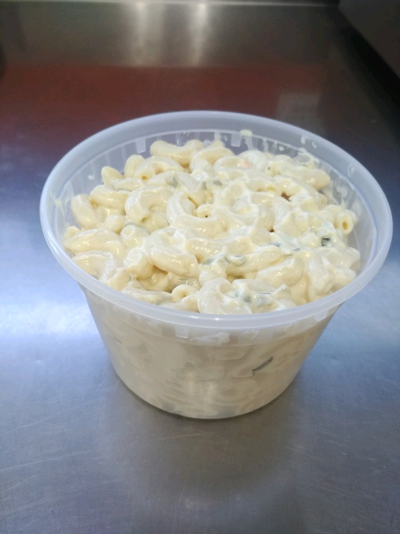 Order 1 lb macaroni salad  food online from Chalk Mountain Liquor & Deli store, Atascadero on bringmethat.com