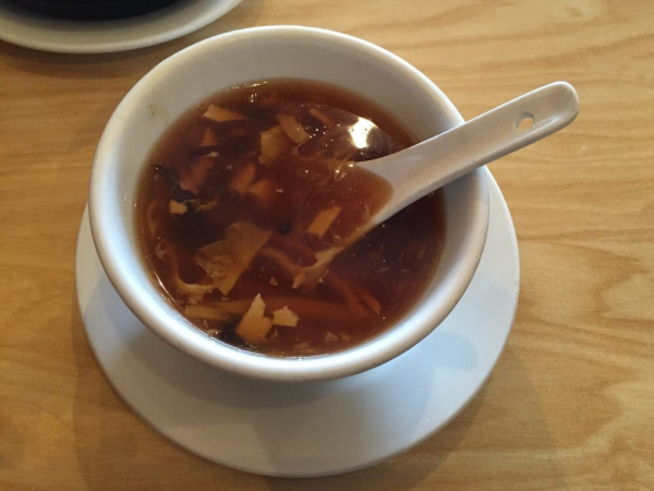 Order Hot and Sour Soup food online from New Canton Restaurant store, San Carlos on bringmethat.com