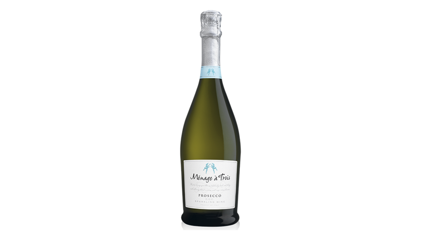 Order Menage a Trois Prosecco Glera Sparkling Wine 750mL food online from Liquor Palace store, Burbank on bringmethat.com