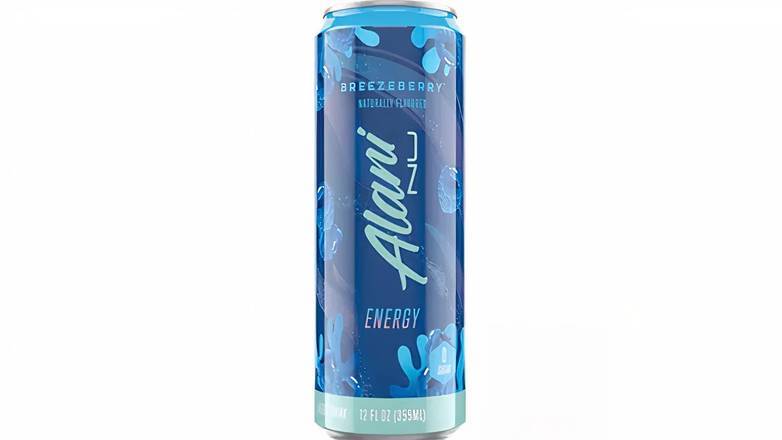 Order Alani Breezeberry Energy Drink - 12 fl oz Can food online from Mac On 4th store, Alton on bringmethat.com