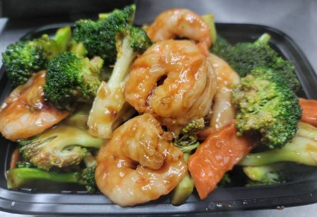 Order 115. Shrimp with Broccoli 芥兰虾Quart food online from Mr. Wonton store, Egg Harbor Township on bringmethat.com