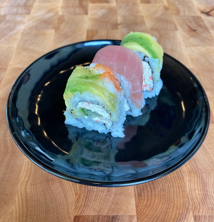 Order Rainbow Roll food online from Bittyfish Sushi store, Lynnwood on bringmethat.com