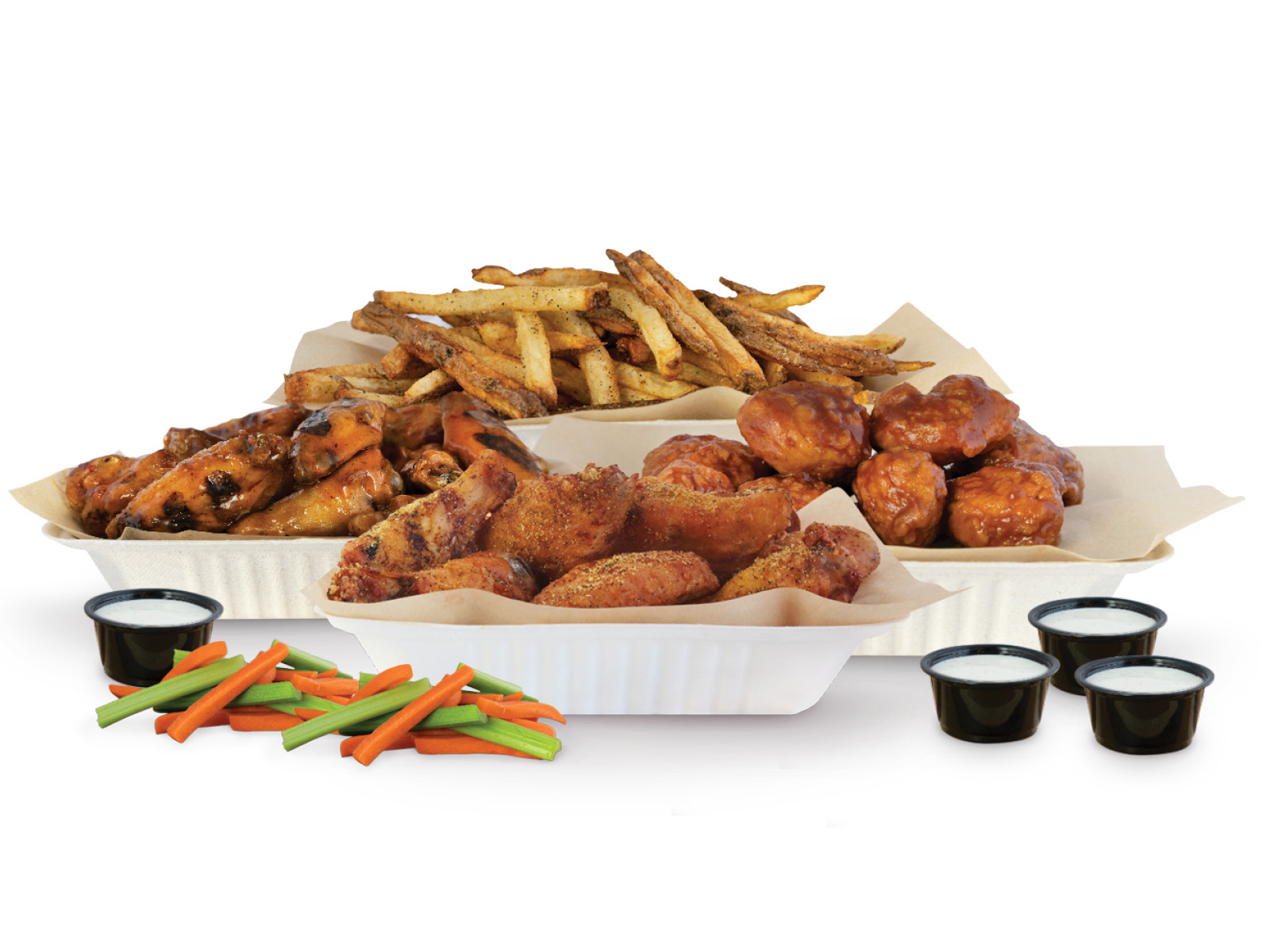 Order 40 Piece Classic Wing Group Pack food online from Gnarlic Bread store, San Francisco on bringmethat.com