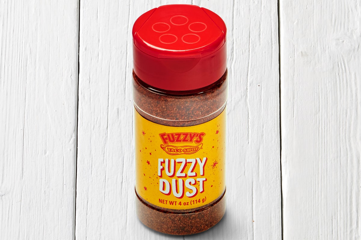 Order Fuzzy Dust Shaker (4 oz) food online from Fuzzy Taco Shop store, Wichita on bringmethat.com