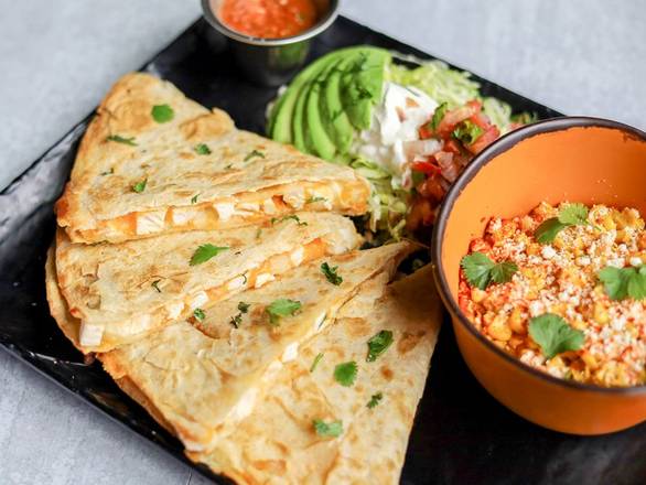 Order CHICKEN QUESADILLA food online from Black Walnut Cafe store, The Woodlands on bringmethat.com