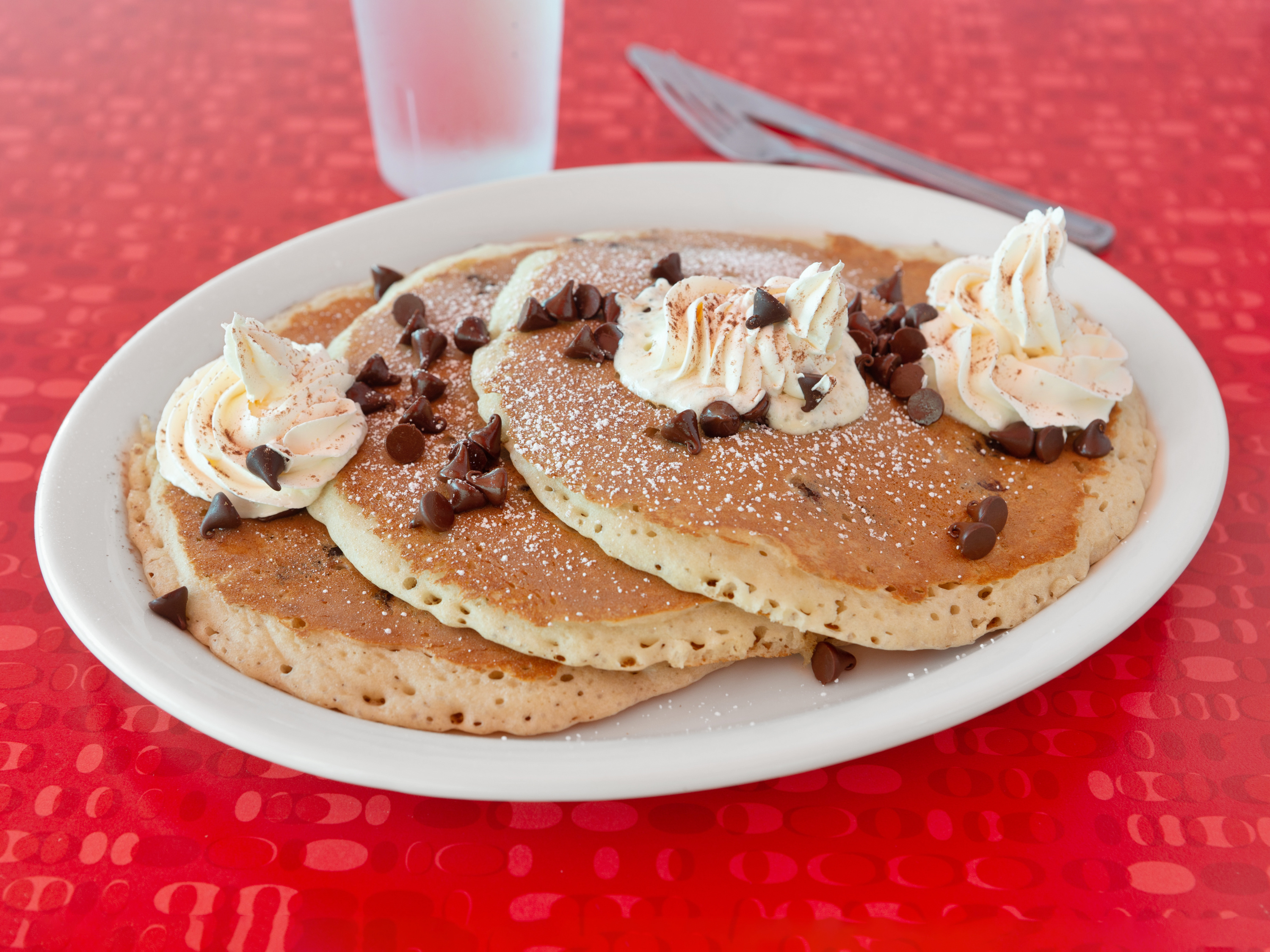 Order Chocolate Chip Pancakes food online from Mr D store, Placentia on bringmethat.com