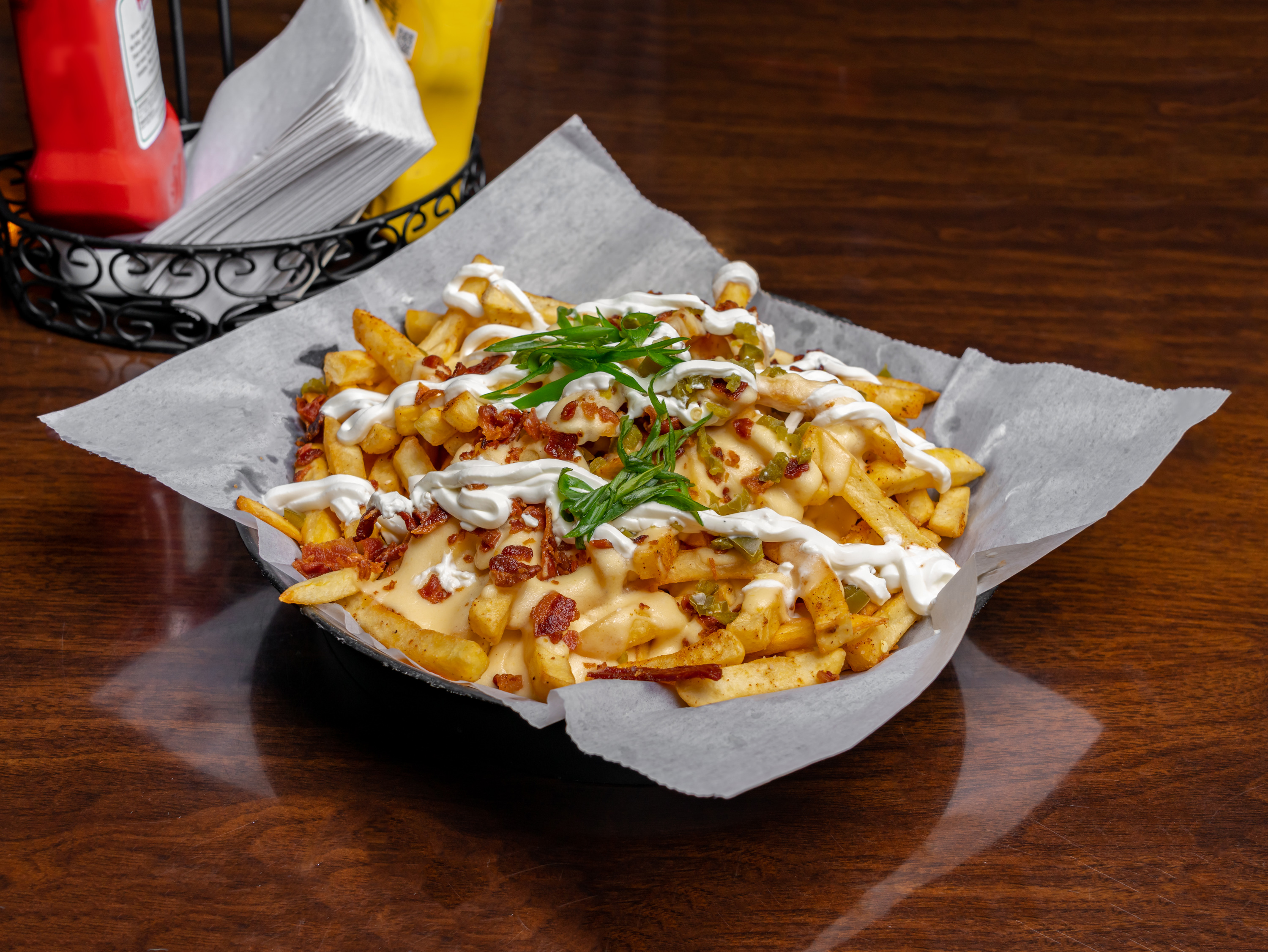 Order Lord of the Fries (loaded fries) food online from Crossroads Tabletop Tavern store, Manassas on bringmethat.com