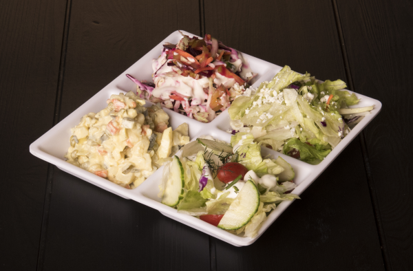 Order Salad Sampler Plate food online from All Pierogi Kitchen store, Mesa on bringmethat.com