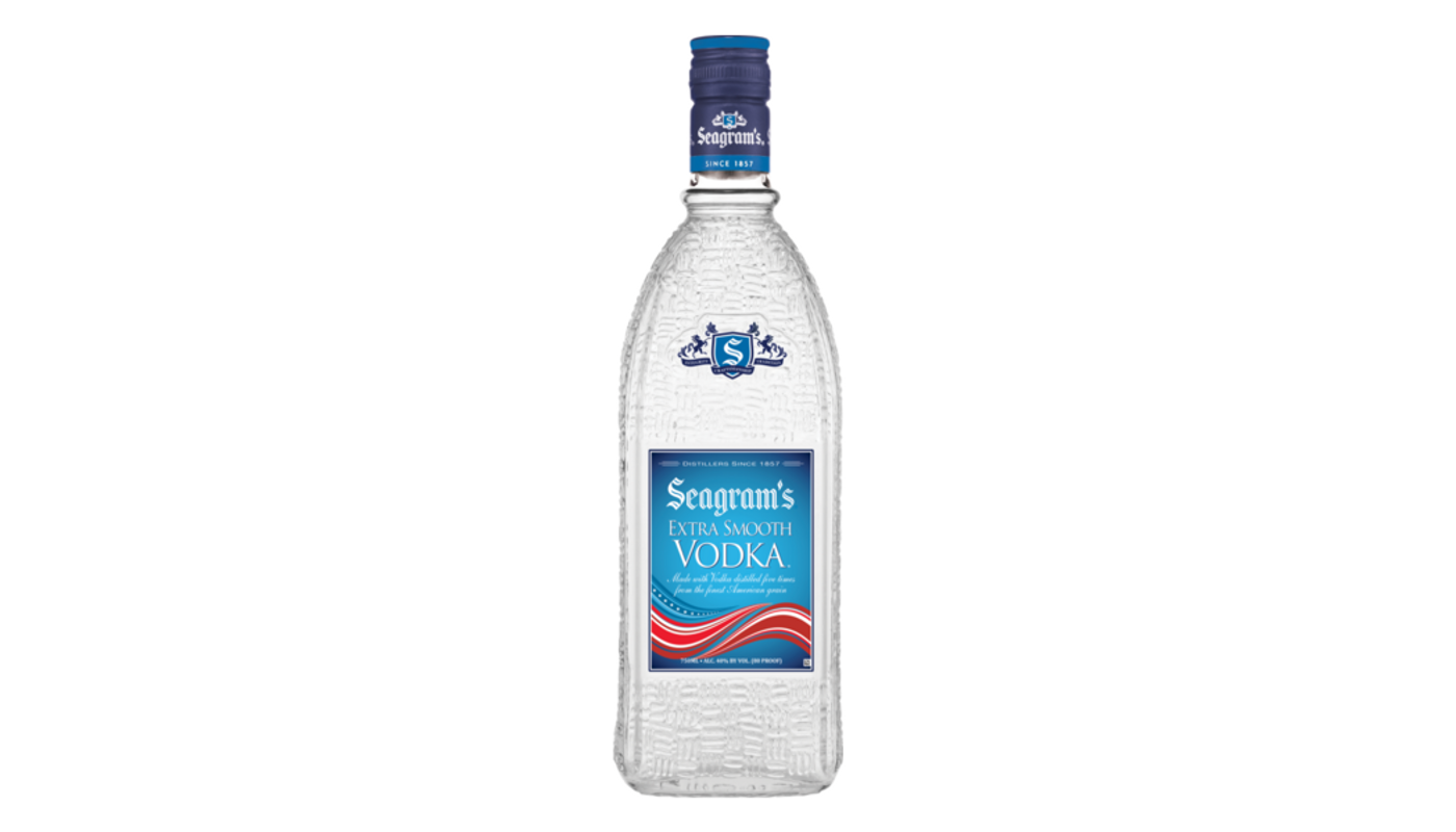 Order Seagram's Extra Smooth Vodka 50mL food online from JR Food Mart store, Camarillo on bringmethat.com