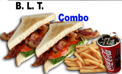 Order BLT Sandwich Combo food online from Yellow Basket store, Victorville on bringmethat.com
