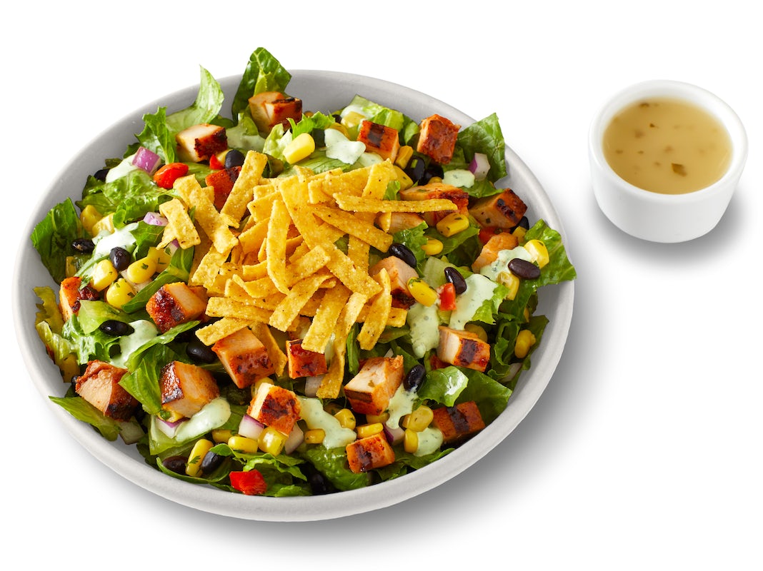 Order NEW Cilantro Lime Chicken Salad food online from Qdoba Mexican Eats store, Portland on bringmethat.com