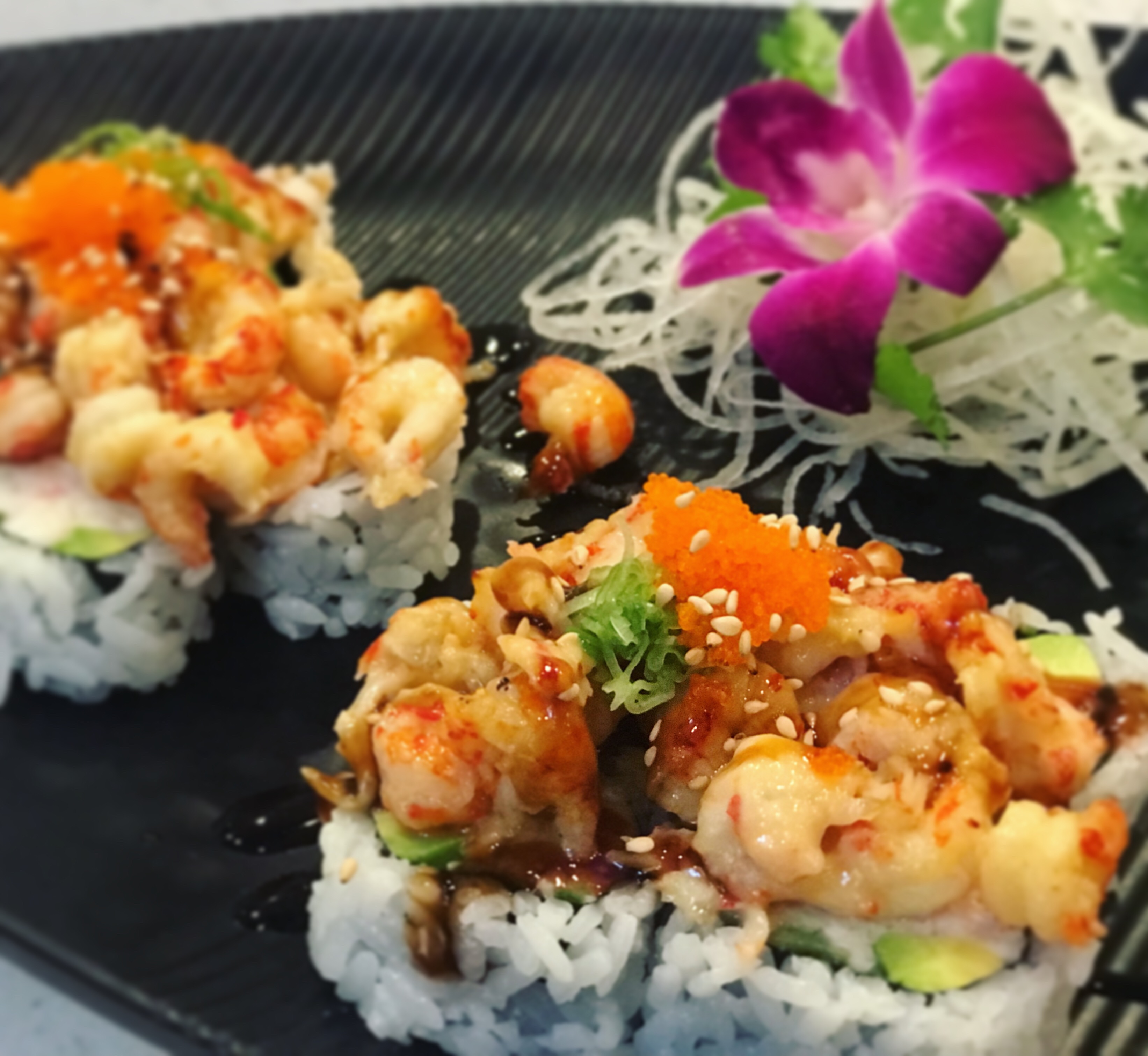Order Baked Crawﬁsh Roll food online from Sushi Ka store, Wildomar on bringmethat.com