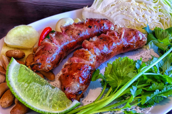 Order A11. E-San Sausage food online from Thai T store, Rancho Cucamonga on bringmethat.com