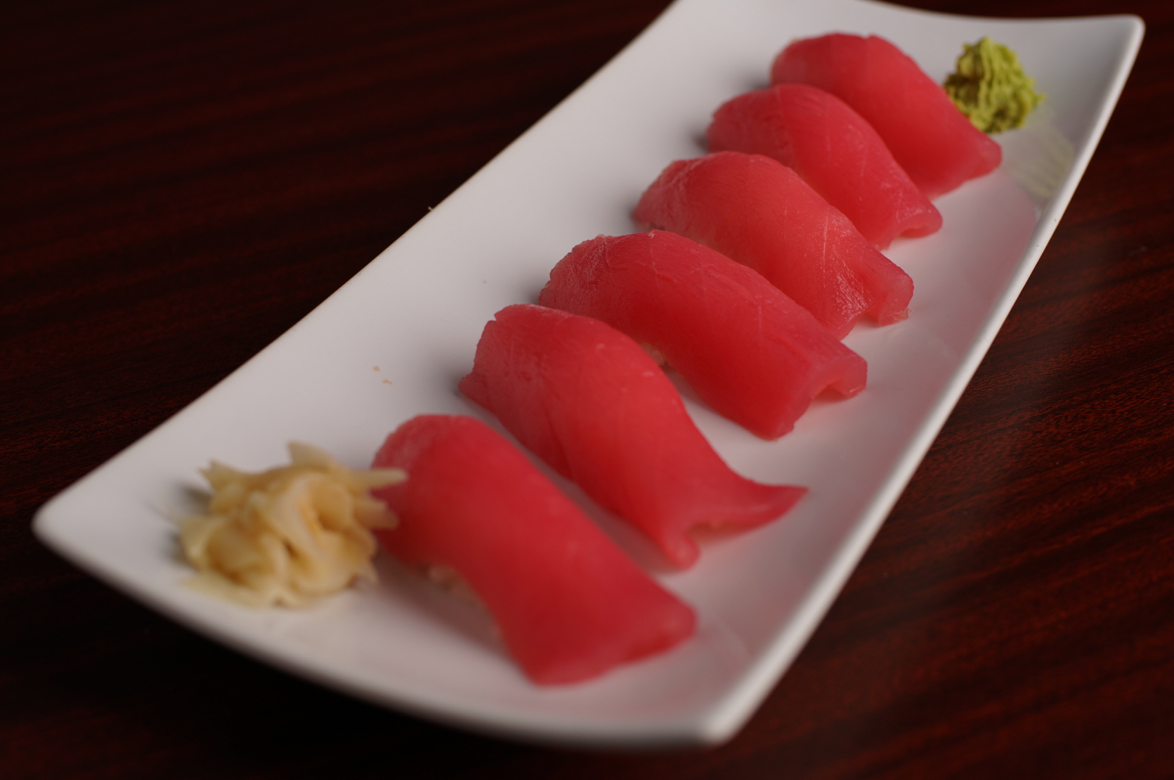 Order Tuna Nigiri (maguro)-6pcs food online from Lee Sushi store, Sandy on bringmethat.com