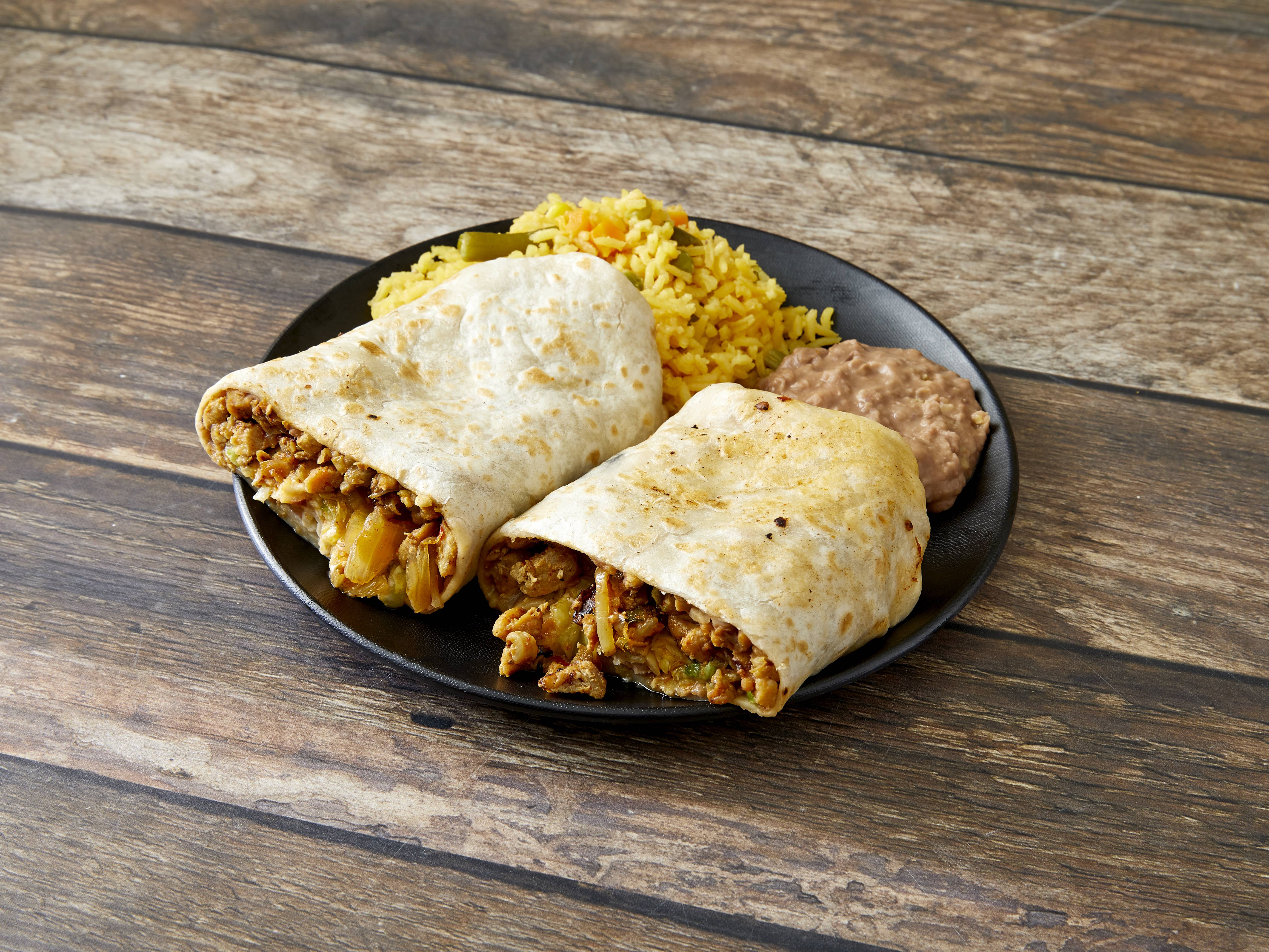 Order Burrito Dinner food online from 4 Hermanos Too store, Chicago on bringmethat.com