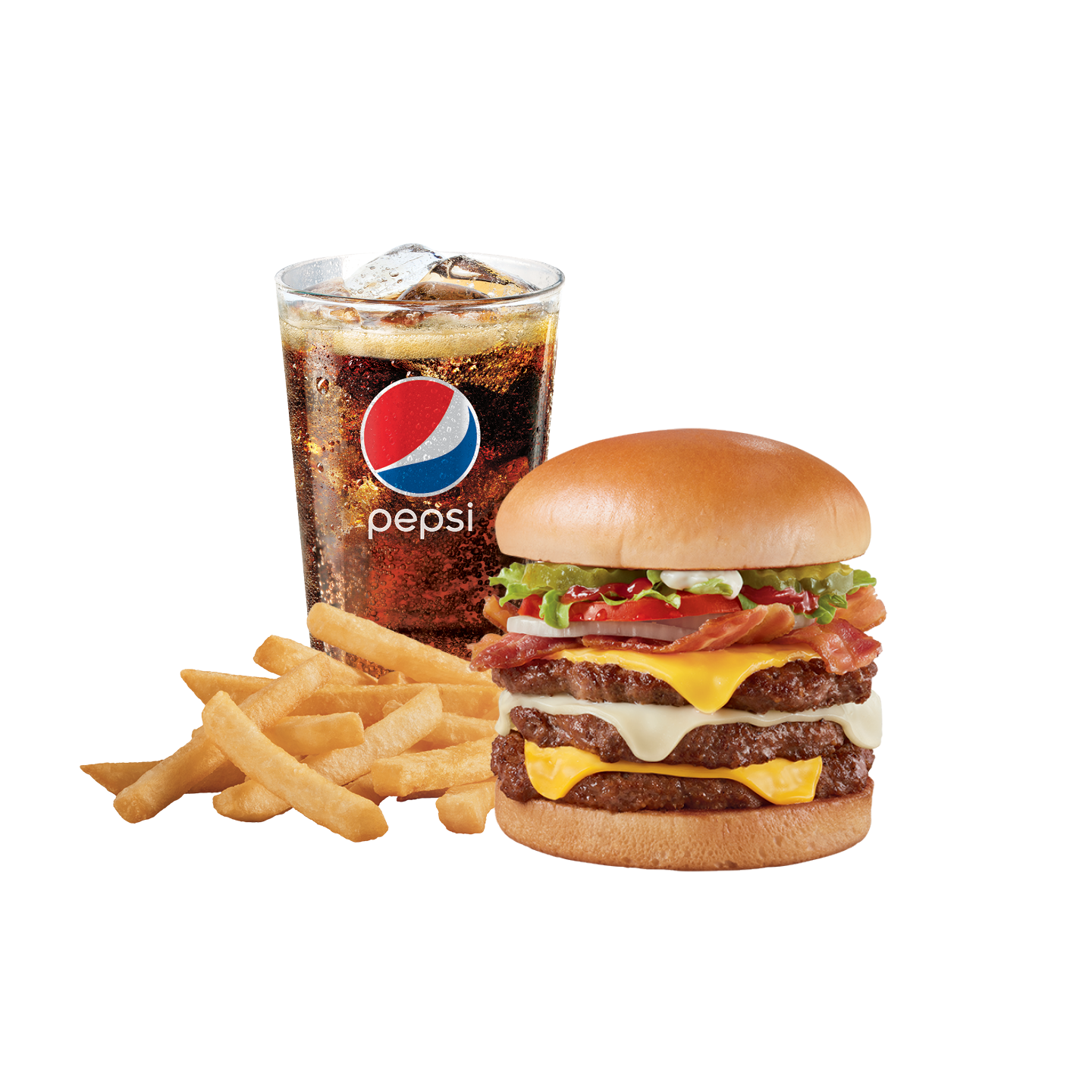 Order Bacon Two Cheese Deluxe 1/2 lb.* Signature Stackburger food online from Dairy Queen store, North Olmsted on bringmethat.com