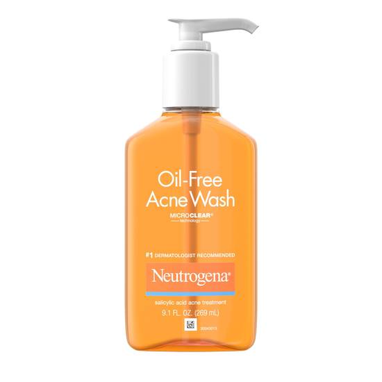 Order Neutrogena Oil-Free Salicylic Acid Acne Fighting Face Wash, 9.1 OZ food online from CVS store, SPRING VALLEY on bringmethat.com