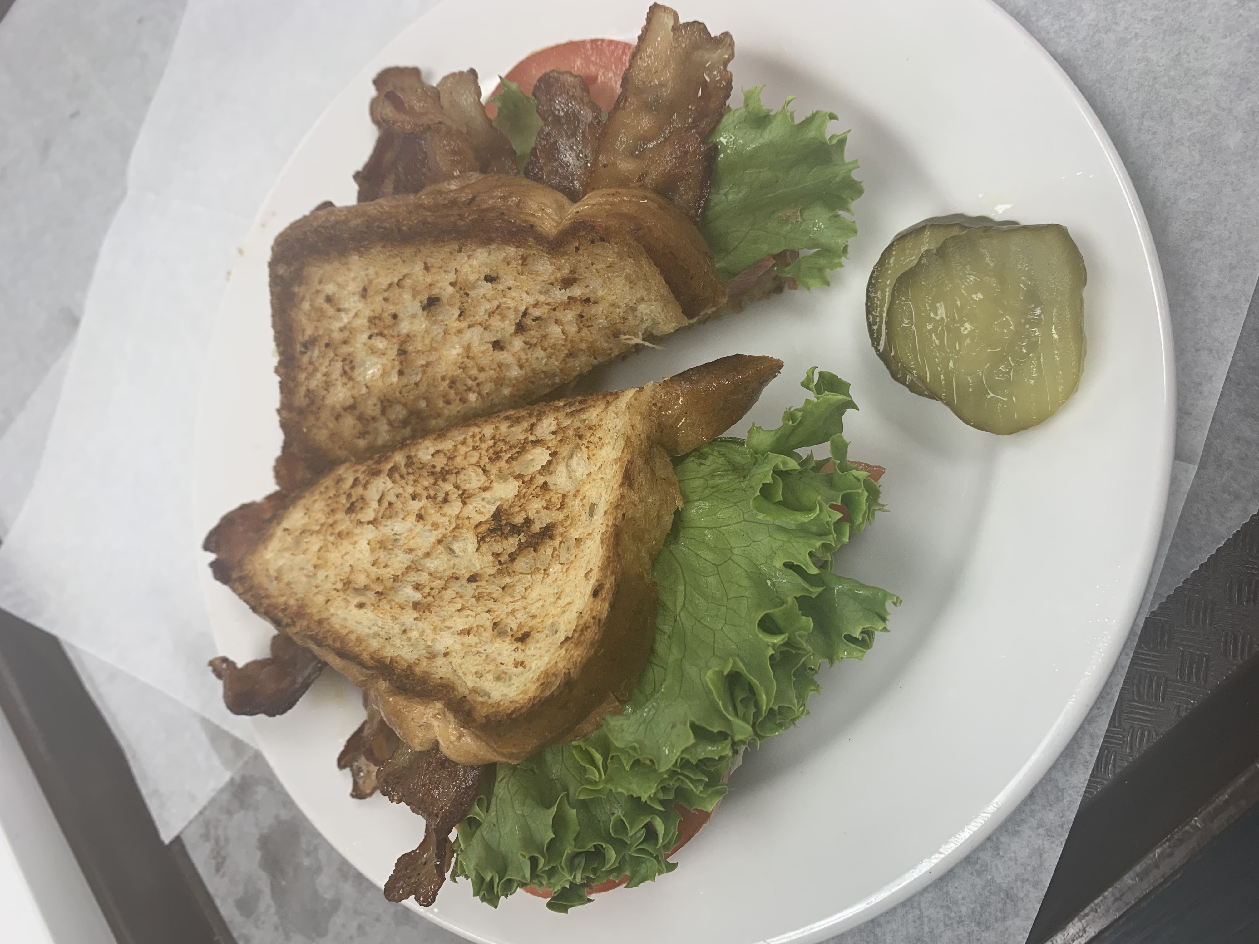 Order BLT Sandwich food online from Collegiate Grill store, Gainesville on bringmethat.com