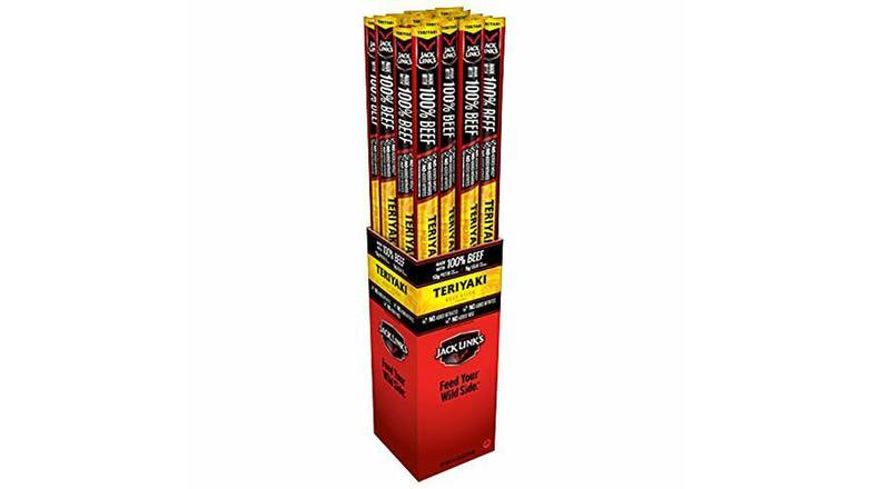 Order Jack Links Teriyaki Beef Stick Pegged - Case Of 24 food online from Exxon Food Mart store, Port Huron on bringmethat.com