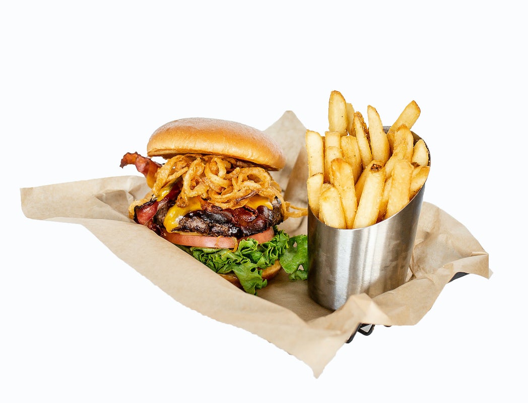 Order Cowboy Burger food online from The Greene Turtle store, Hunt Valley on bringmethat.com
