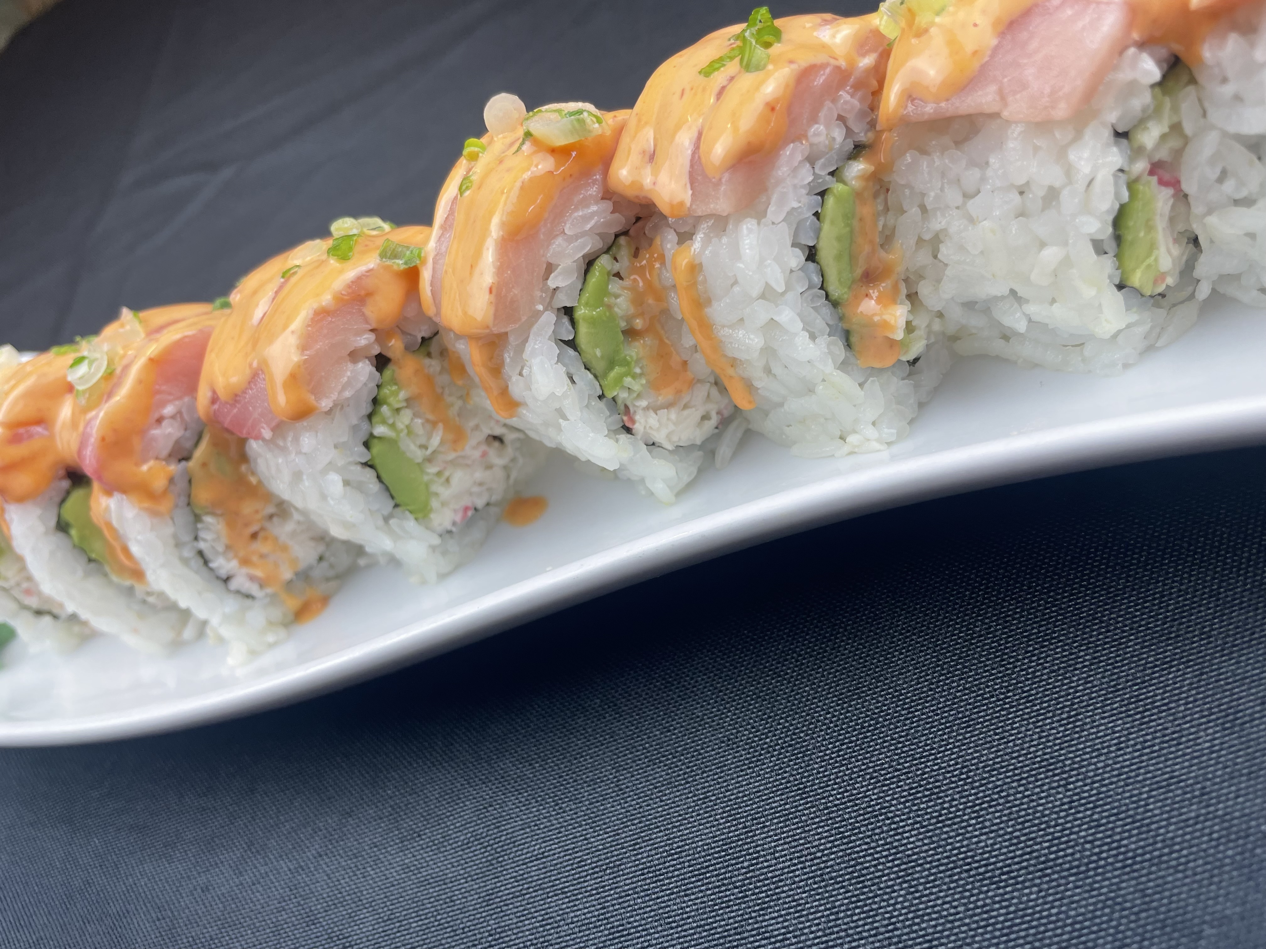 Order Spicy Hamachi Roll food online from Sushi Hub store, Stockton on bringmethat.com