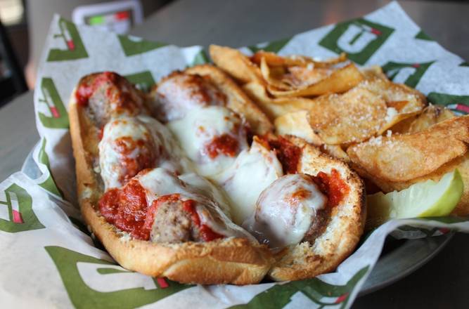 Order Meatball Parmigiana* food online from Uccello Ristorante store, Grand Rapids on bringmethat.com