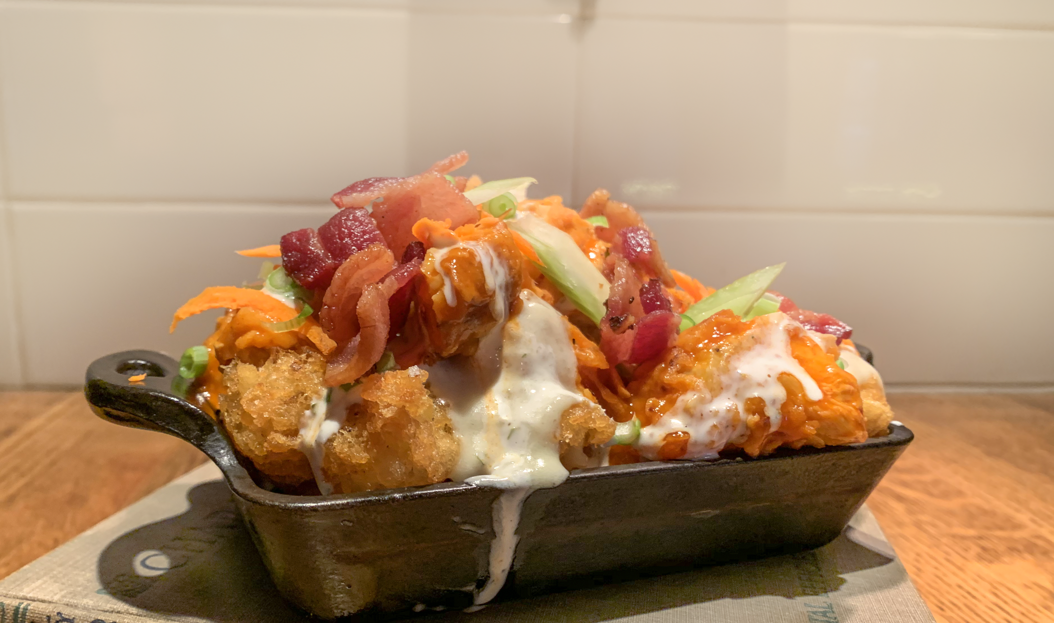 Order Buffalo Chicken Tots food online from Burger Academy store, San Jose on bringmethat.com