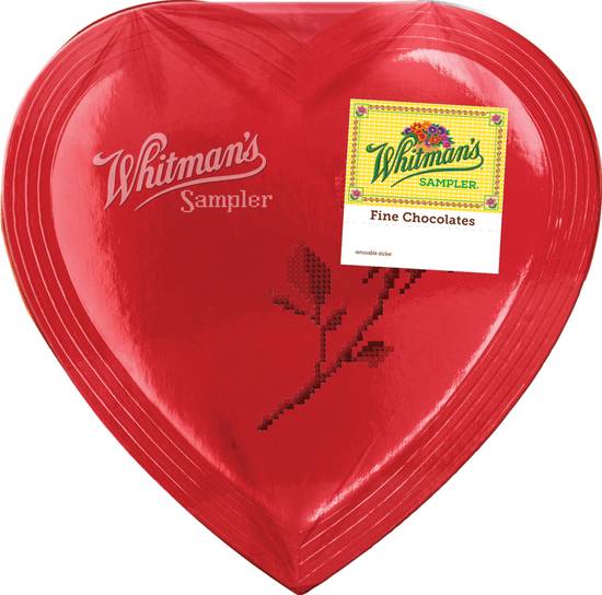 Order Whitman's Assorted Chocolate Red Sampler Heart Box - 3.25 oz food online from Rite Aid store, Davis on bringmethat.com