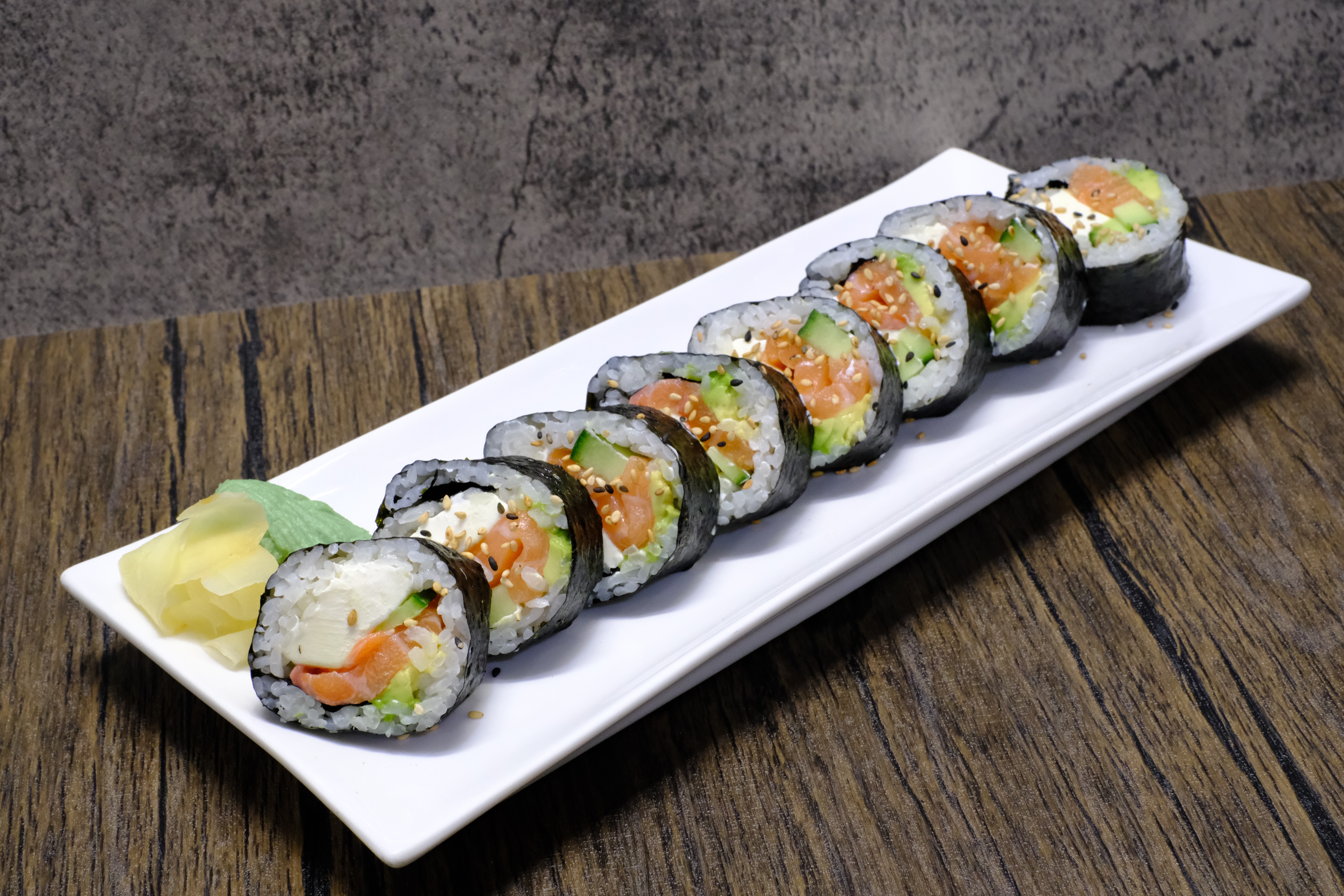 Order Philly Roll food online from Banzai Japanese Bar & Kitchen store, Fresno on bringmethat.com
