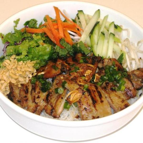 Order 14. Grilled Chicken Vermicelli Bun Ga Nuong food online from Pho Nation store, Newark on bringmethat.com