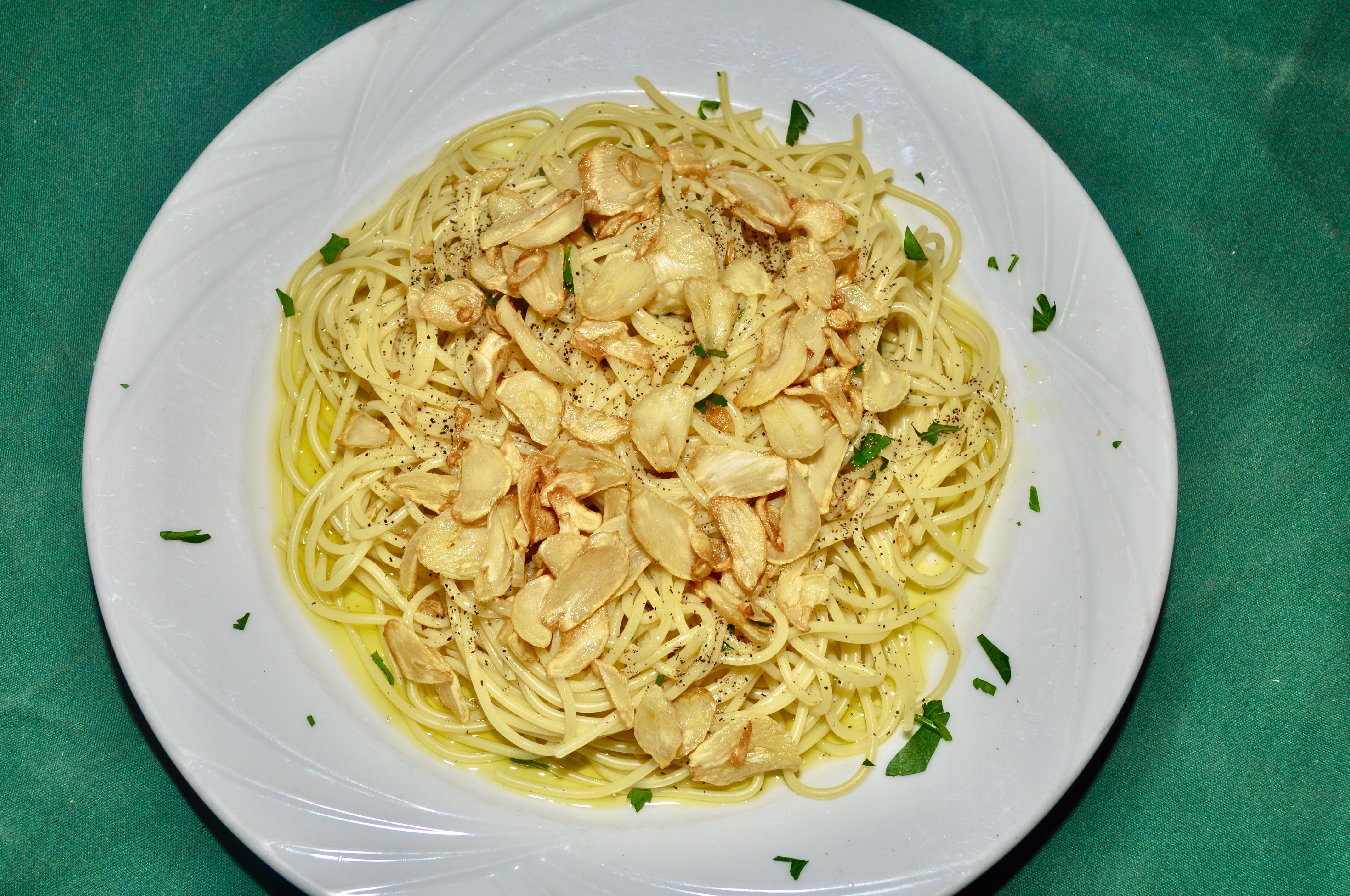 Order Pasta with Garlic and Olive Oil food online from Illianos Grill store, Norwich on bringmethat.com
