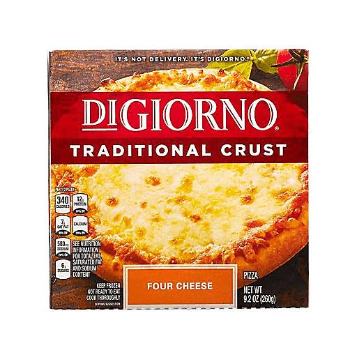 Order DiGiorno Traditional Crust Four Cheese Personal Pizza (9.2 OZ) 40612 food online from BevMo! store, Greenbrae on bringmethat.com