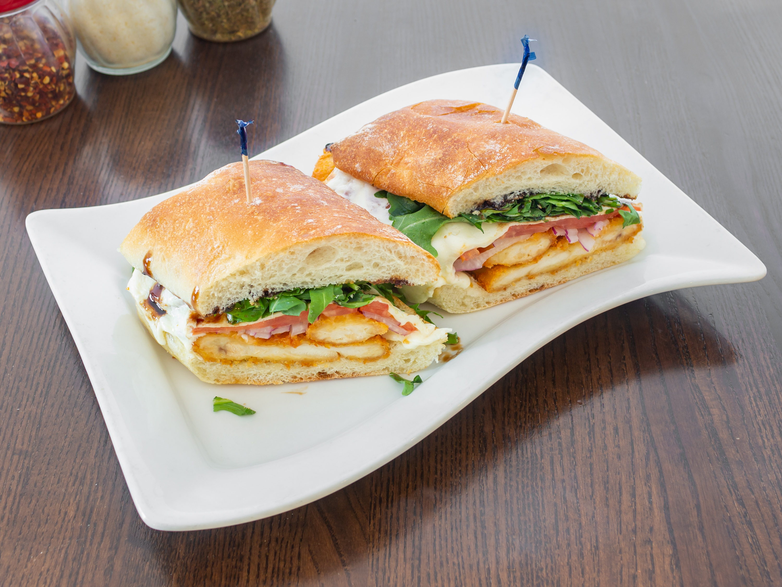 Order Chicken Milanese Panini food online from Nino's Pizza & Restaurant store, Hillsdale on bringmethat.com