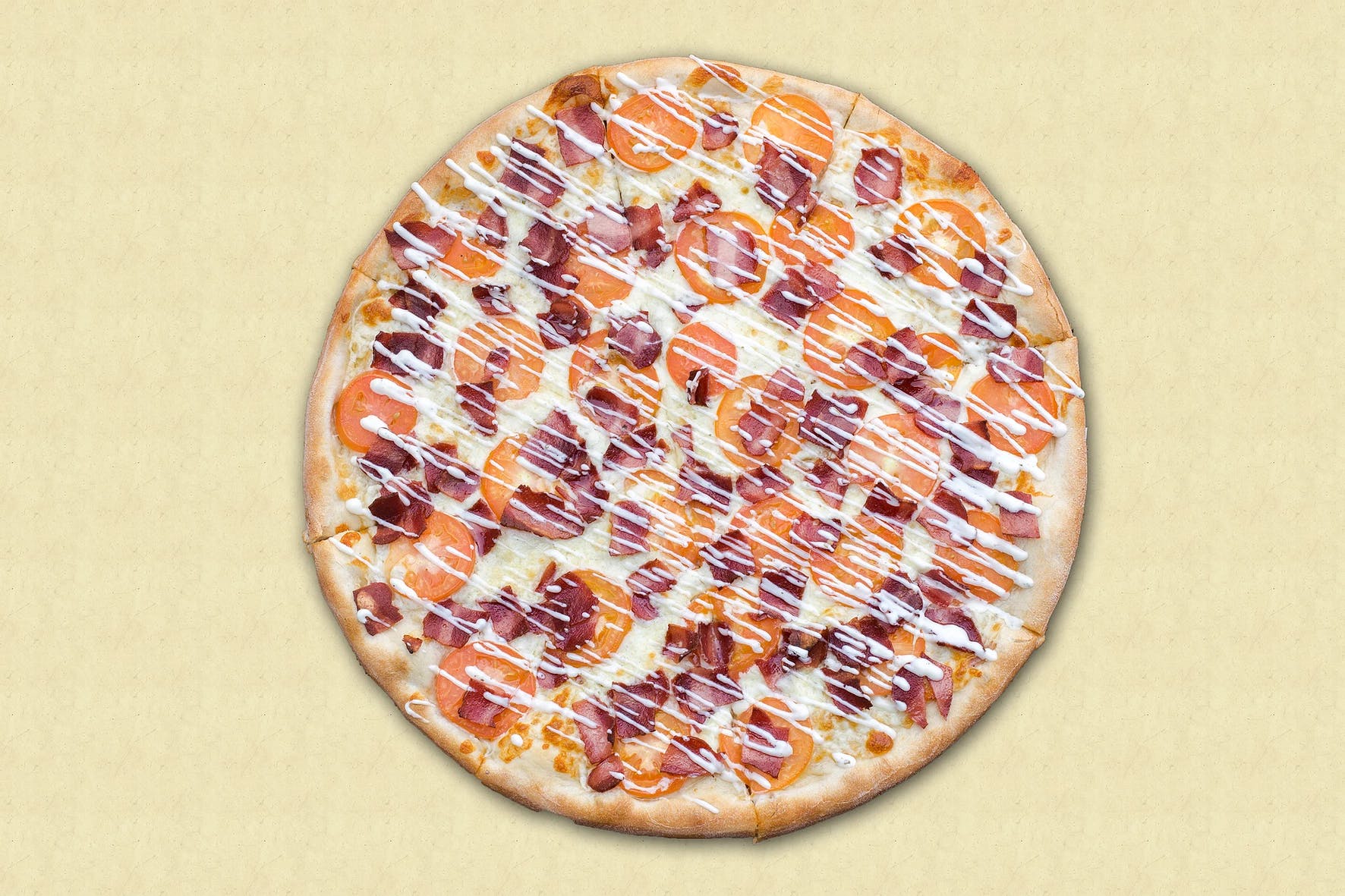 Order Tomato Bacon Ranch Pizza - Medium 12" (6 Slices) food online from Pizza Bella store, Albany on bringmethat.com