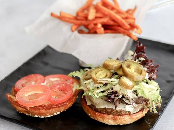 Order THE BEYOND BURGER food online from Black Walnut Cafe store, The Woodlands on bringmethat.com
