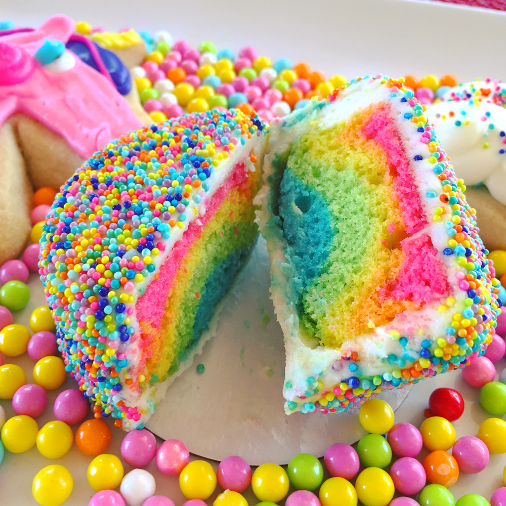 Order Rainbow Brite Mini Cake food online from B.Candy store, Newport Beach on bringmethat.com