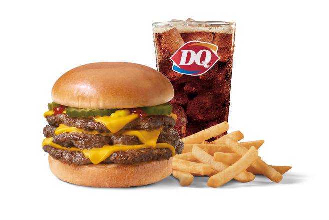 Order Original Cheeseburger Signature Stackburger Triple Combo food online from Dairy Queen Grill & Chill store, Alabaster on bringmethat.com