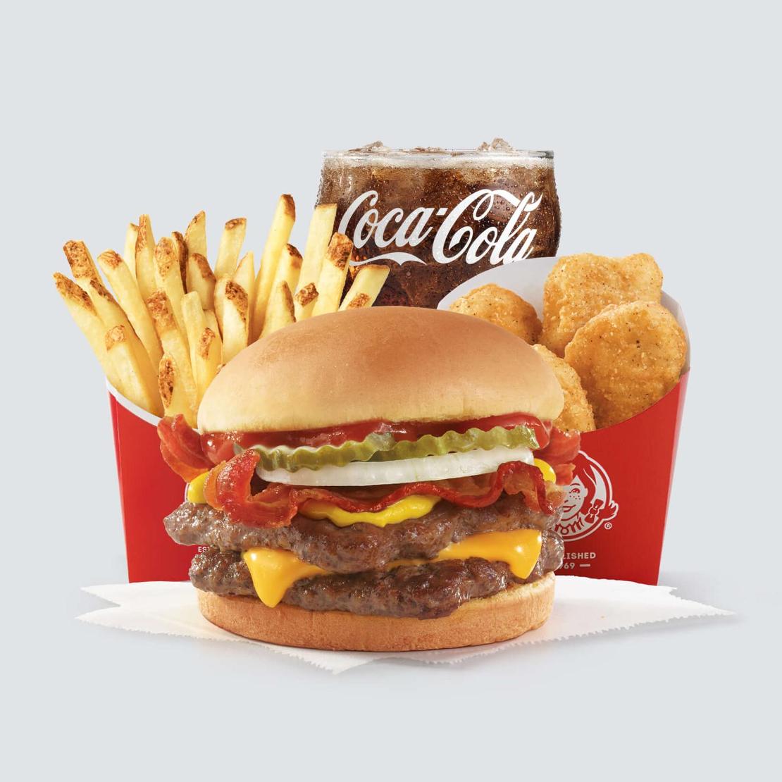 Order $5 Bacon Double Stack™ Biggie™ Bag food online from Wendy's store, Fishers on bringmethat.com