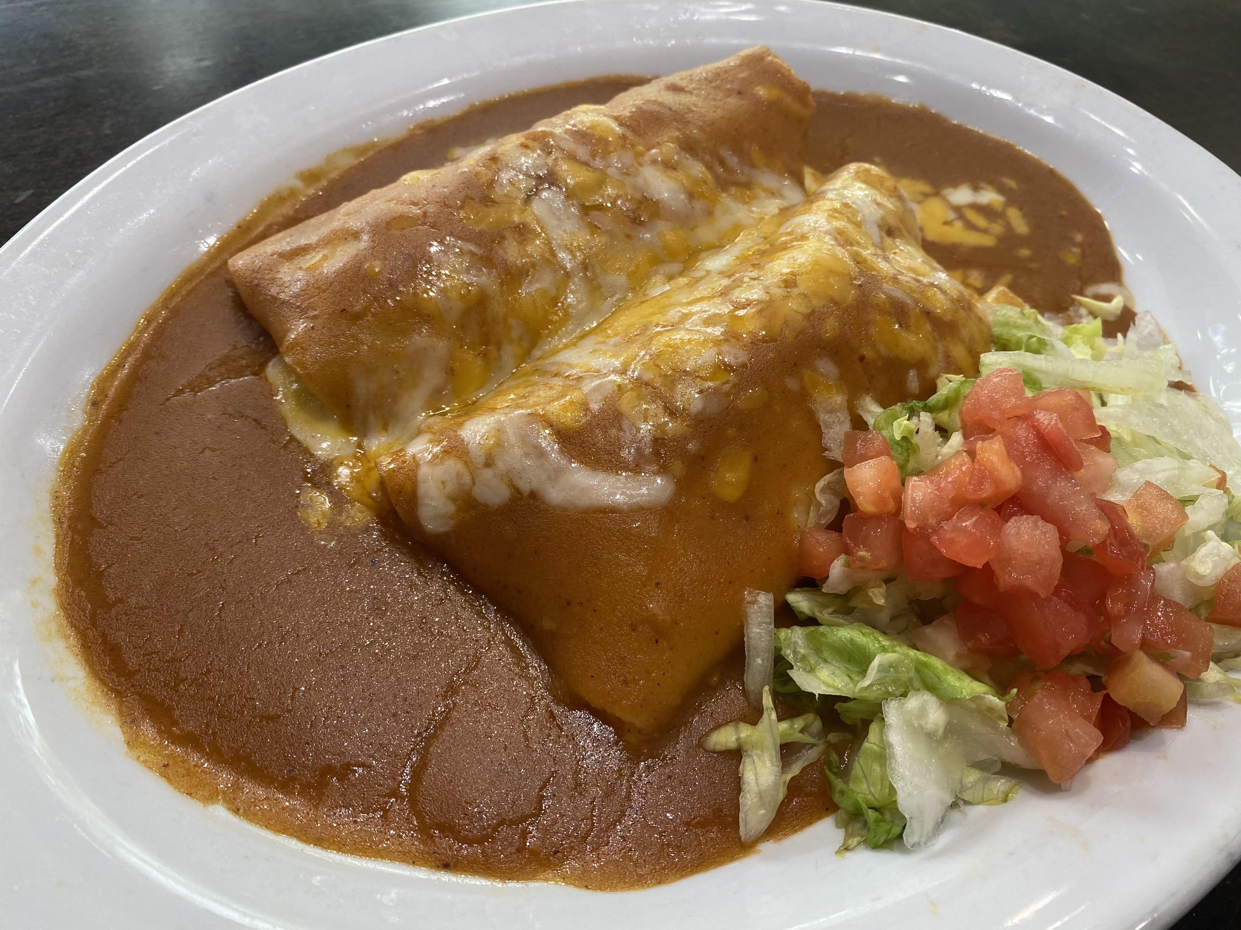 Order Two Enchiladas QB food online from Don Juan Mexican Grill store, Glendale on bringmethat.com