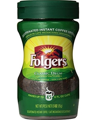 Order 8 oz. Coffee Decaf Folgers Instant food online from Antidote store, Reseda on bringmethat.com