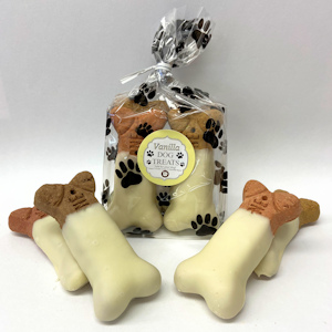 Order Vanilla Large Dog Treats food online from Black Eyed Susan Coffee-Candy-Cream & More store, Glyndon on bringmethat.com