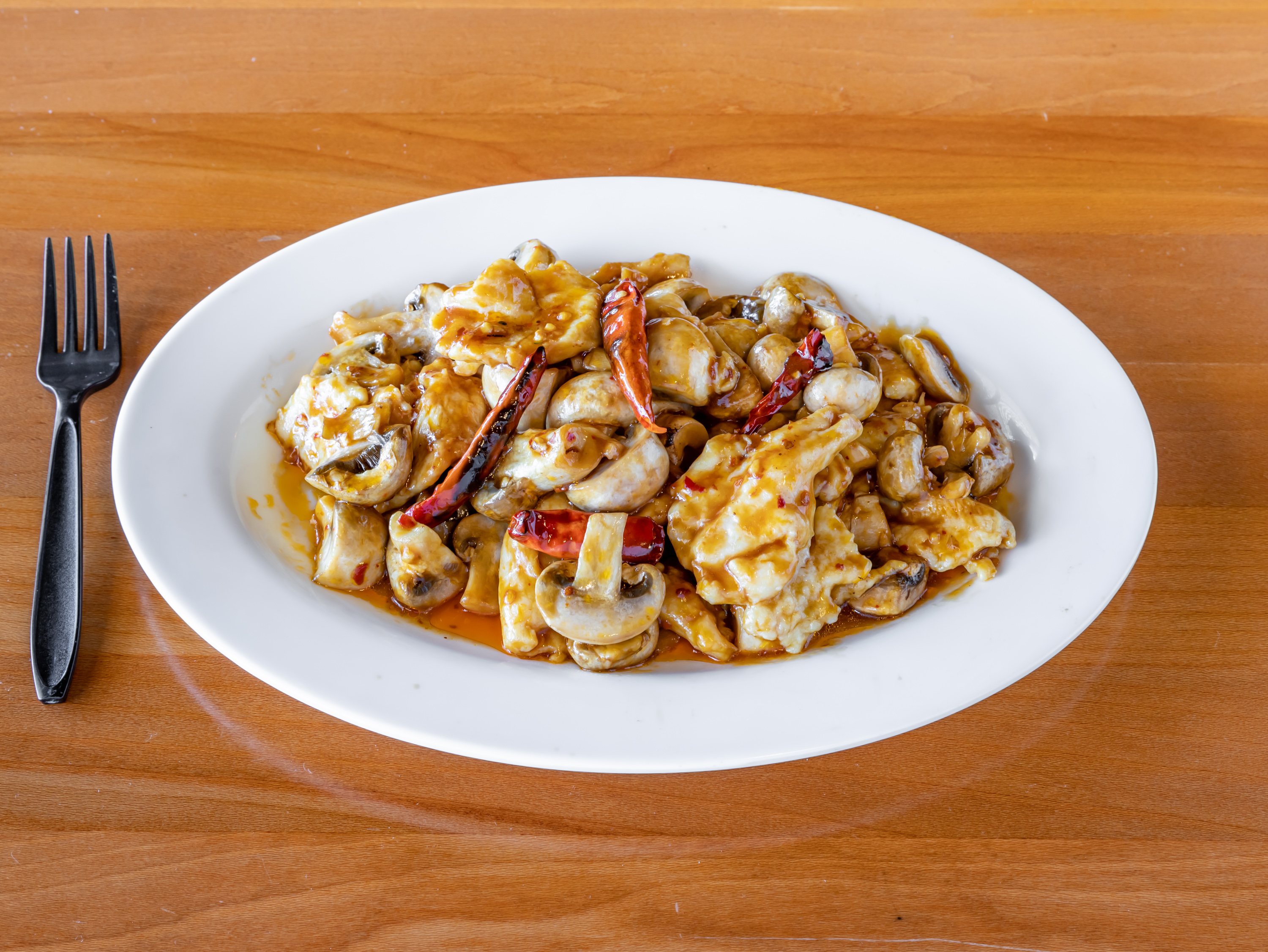 Order 13. Mushroom Chicken food online from Big Bowl Asian Diner store, Mesa on bringmethat.com